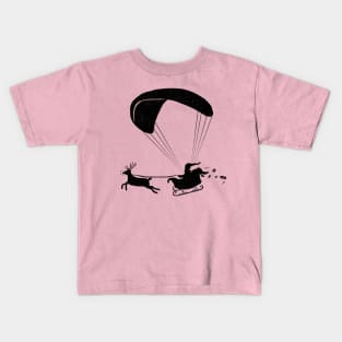 Happy Holidays - Paragliding Santa - Textless Kids T-Shirt